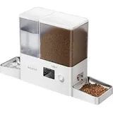 rojeco 2 in 1 Haustier Trinkbrunnen und Futterspender (5 l), Futternapf