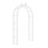 CLP Rosenbogen 148 x 260 x 34,5 cm Weiß