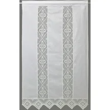 HOSSNER - ART OF HOME DECO Achental Stangendurchzug 90 x 150 cm Weiß 1 St