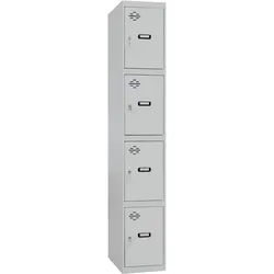 SimonRack Metallschrank 4 Türen GRUNDMODUL Zerlegt GRAU/GRAU 1800x300x500 mm (Höhe x Länge x Breite)