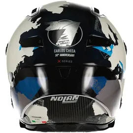Nolan X-804 RS Ultra Carbon Dunkelblau/Weiß/Hellblau S