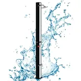 Hengmei - Gartenduschen Solarduschen 35 Liter Solar Campingdusche Pooldusche Garten ohne Stromanschluss max.60°C, mit Anschluss Wasserhähne,