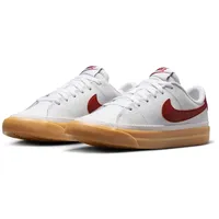 Nike Court Legacy Jungen 132 - white/team red-gum yellow