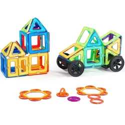 VEVOR Magnetic Building Kinder Spielzeug Magnetische Bausteine Blöcke 62-teilig