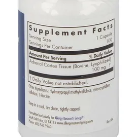 Allergy Research Group Adrenal Cortex 100 Kapseln