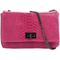 Cluty Umhängetasche Leder Pink