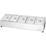 cozze Toppingstation B 60 cm Edelstahl weiß