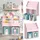 Vicco Kinderbücherregal Luigi 72 x 79 cm Kiefer rosa