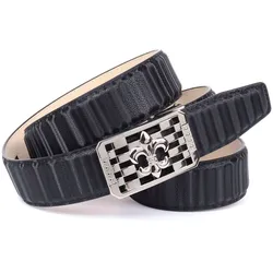 Ledergürtel ANTHONI CROWN, Damen, Gr. 85, schwarz, Leder, unifarben, elegant,feminin,klassisch,modisch, Gürtel, mit silberfarbener stilisierter Lilien-Schnalle