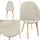 [en.casa] Esszimmerstuhl Kopparberg Stoffbezug Buche beige 6er Set