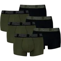 Puma Everyday Trunks 6P Schwarz/Grün M 6er Pack