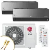 LG Klimagerät AM07BK.NSJ + AC18BK.NSK + MU3R19.U22 schwarz