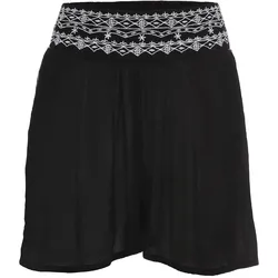 bonprix Crincle-Shorts aus fließender Viskose, schwarz, 44, Viskose