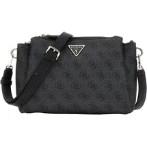 GUESS Handtasche NOELLE Tri Compartment Coal Logo - Schwarz