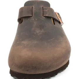 Birkenstock Boston Nubukleder geölt schmal habana 47