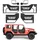 Vevor Röhrentüren 4-türig, Kompatibel mit Jeep Wrangler JL JLU & Gladiator JT 4XE (2018–2026), Offroad-Rohrrahmentüren (Sternmuster) aus Stahl (Vorne & Hinten) mit DOT-zertifizierten Außenspiegeln