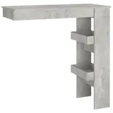 vidaXL Wand-Bartisch 102 x 45 x 103,5 cm Betongrau