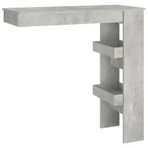 vidaXL Wand-Bartisch 102 x 45 x 103,5 cm Betongrau