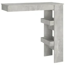 vidaXL Wand-Bartisch 102 x 45 x 103,5 cm Betongrau