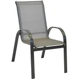 Merxx Amalfi Gartenstuhl 56 x 110 x 94 cm anthrazit grau 2 St.