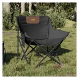 vidaXL Campingstühle 2 Stk. mit Tasche Klappbar Schwarz