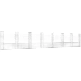 vidaXL Gabionenkorb U-Form 860 × 20 × 150 cm