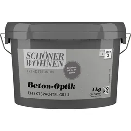 Schöner Wohnen Trendstruktur Effektfarbe Beton-Optik grau 1 l