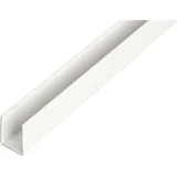 GAH Alberts Alberts U-Profil gleichschenkl.ungelocht L2000 x B12 x H10mm Kunststoff, weiß