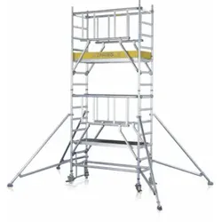 ZARGES Multitower S-PLUS 1T - Fahrgerüst Ausleger Arbeitshöhe 12.35 m 10.35 m + Plattform 0.60 m x 2.50 m