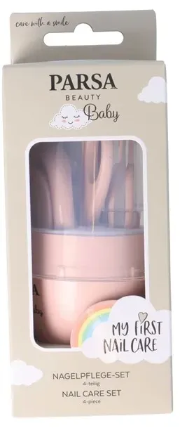 6-teiliges Nagelpflegeset, Neugeborene - Rosa