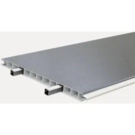 GROJA Zaun-Set 178 x 0 cm Silber/Kunststoff