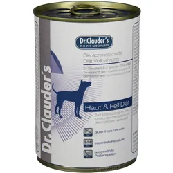 Dr. Clauder's FSD Haut & Fell 400g Dosen Diätnahrung Hundenassfutter Sparpaket Haut & Fell 12x400g