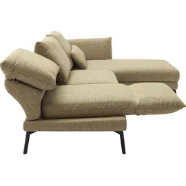 Schöner Wohnen Eckcouch Polyester L-Form 3-Sitzer Gelb