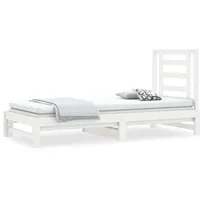 VidaXL Tagesbett Ausziehbar 90 x 200 cm weiß