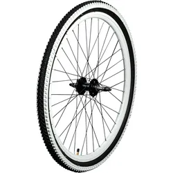 Galano Toxic Laufrad 26 Zoll Komplettrad Mountainbike mit Reifen und Schlauch Hinterrad weiße Felge