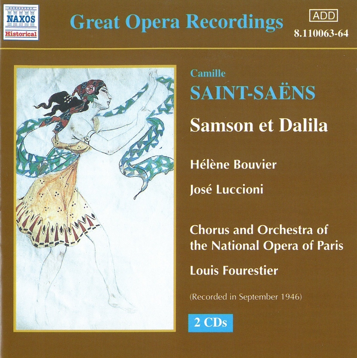 Samson Und Dalila - Bouvier  Luccioni  Fourestier. (CD)
