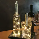 Hellum LED-Lichterkette Flaschen 4 m warmweiß