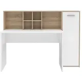 Forte Schreibtisch ERIADU Sonoma Eiche / Weiß