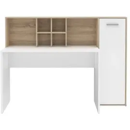 Forte Schreibtisch ERIADU Sonoma Eiche / Weiß