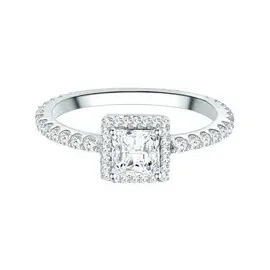 Trilani Ring aus Sterling Silber mit Zirkonia in silber | Gr.: 58