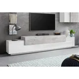 INOSIGN Lowboard »Coro,Lowboard,TV-Kommode,TV-Möbel,TV-Bank«, mit 3 Klappen, (B/T/H) 240x45x51,6 cm, weiß