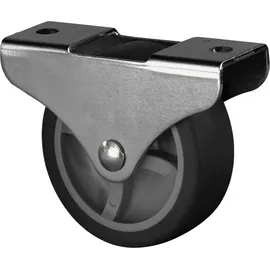 BS Rollen Lenkrolle D.50mm Trgf. 50kg m.Platte Gum.schwarz