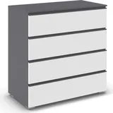 Rauch MAINZ 80 x 81 x 42 cm Grau/Weiß