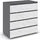 Rauch MAINZ 80 x 81 x 42 cm Grau/Weiß