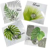 Hti-Living HTI-line Wandhaken 4er-Set Leaf