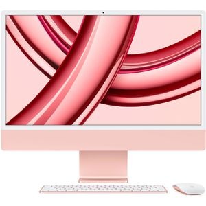 Apple All-in-One-PC iMac 24 M3 (2023) MQRD3D/A, 24 Zoll, 4,5 GHz 8-Kern, mit WLAN, rosé