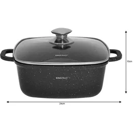 Kinghoff Marmor Kochtopf 4,5L 24 cm rund
