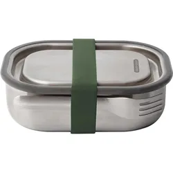 Edelstahl-Proviantdose Stainless Steel Lunchbox 600 ml olive olivgrün NO SIZE