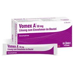 Vomex A 50 mg Beutel - Bei Übelkeit und Erbrechen 12 St Lösung zum Einnehmen