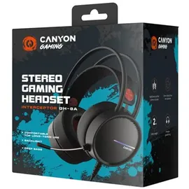 Canyon Gaming Headset GH-8A 2x3.5mm\"Interceptor\" LED black retail